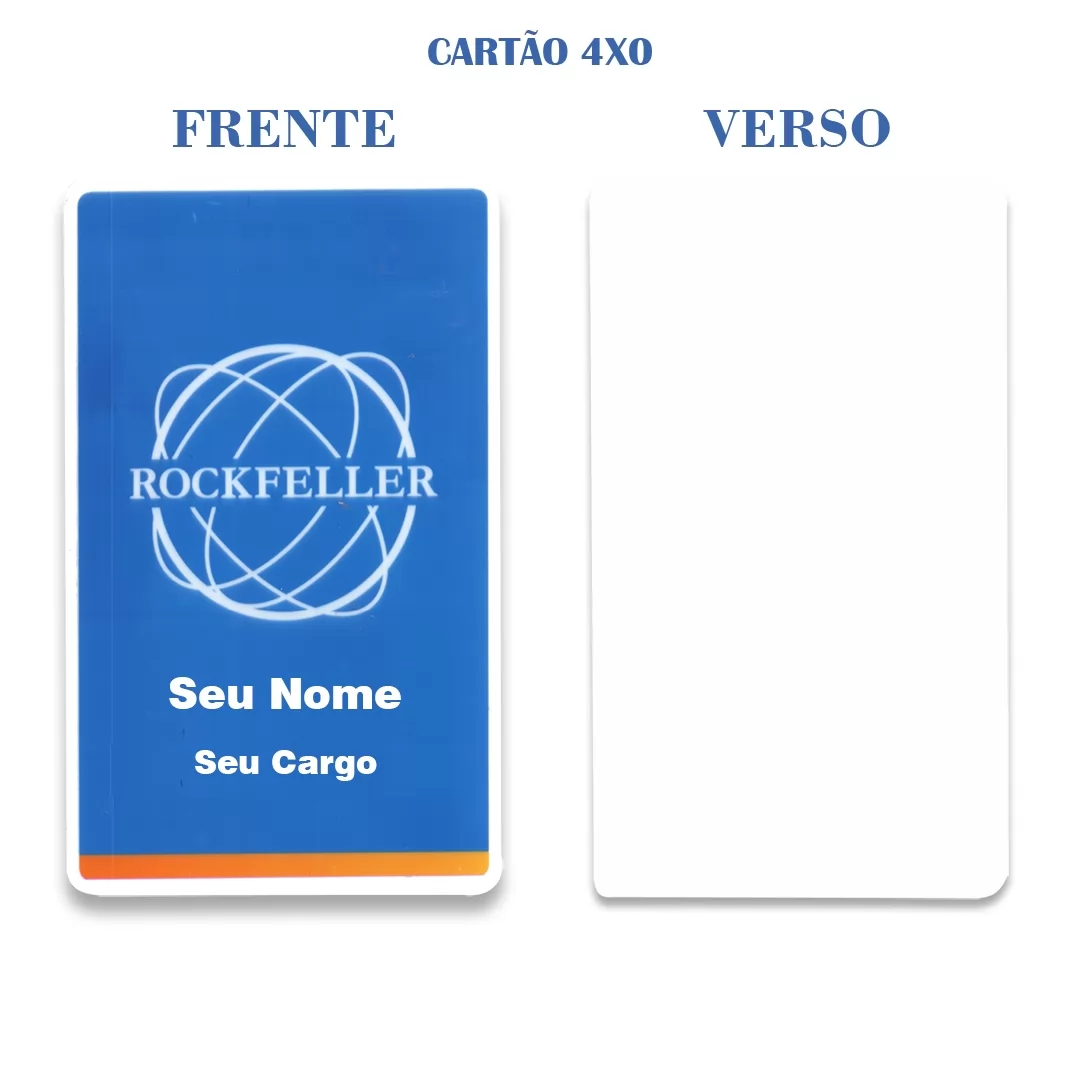 Cartão Frente e Verso Personalizado em ABS 