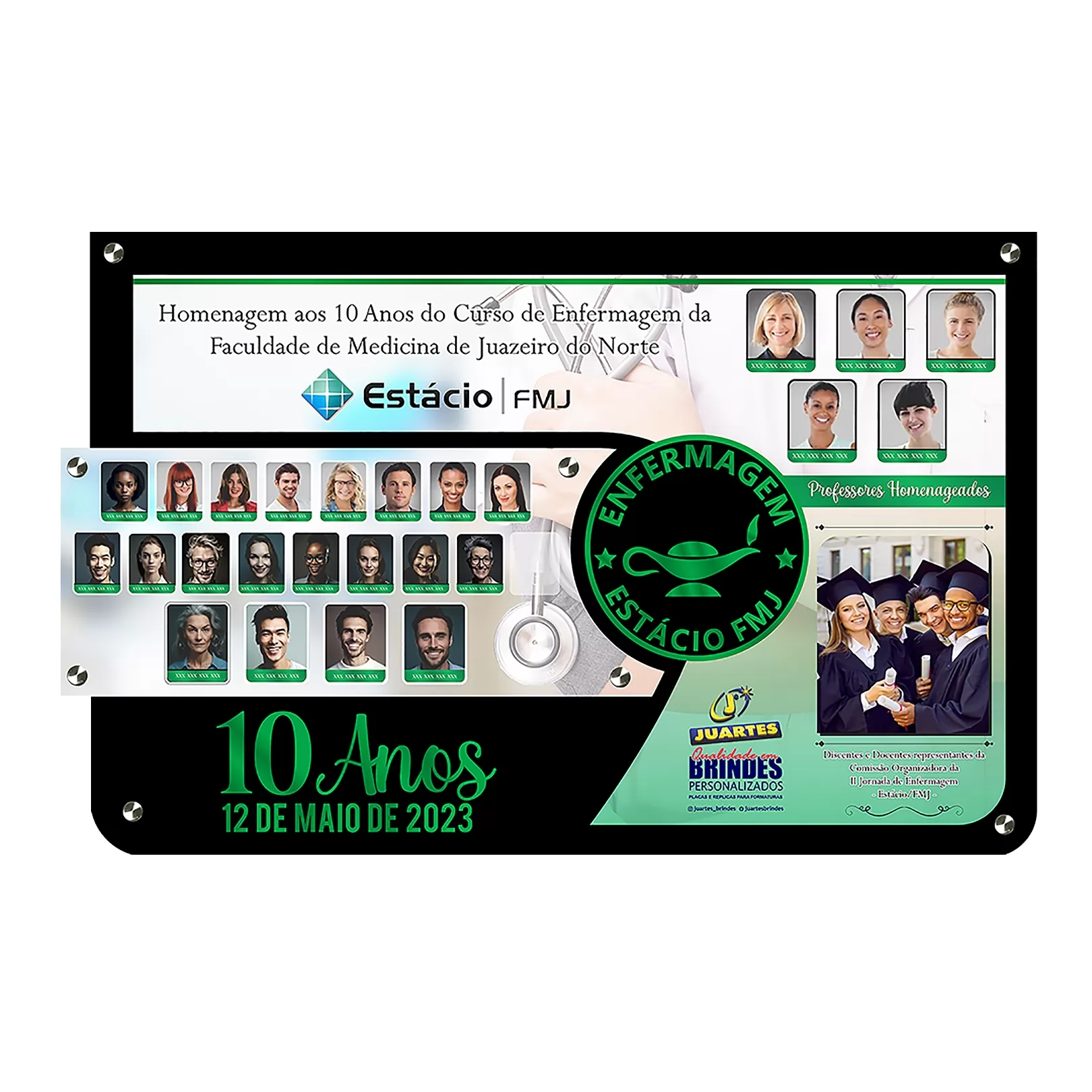 Placa de Solenidade Personalizada em Acrílico 